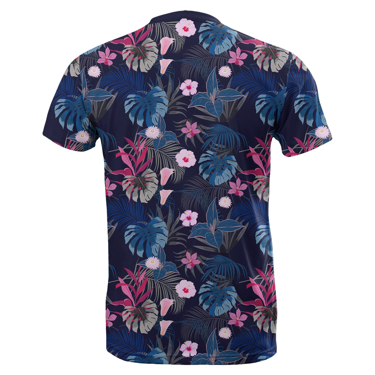 Hawaii Tropical Palm Tree and Flower T Shirt - Polynesian Pride
