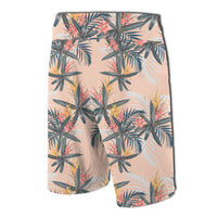 Tropical Pattern Pink Board Shorts - Polynesian Pride
