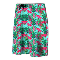 Tropical Strelitzia Blue Board Shorts - Polynesian Pride