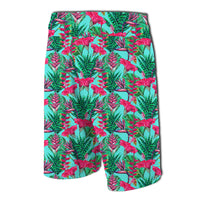 Tropical Strelitzia Blue Board Shorts - Polynesian Pride