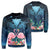 Kanaka Flamingo Couple Rose Hibiscus Plumeria Sweatshirt - Love Universe - AH Unisex Galaxy - Polynesian Pride