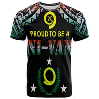 Vanuatu T Shirt Proud To Be A Ni Van Polynesian Patterns Penama Province LT7 Black - Polynesian Pride