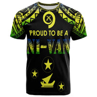 Vanuatu T Shirt Proud To Be A Ni Van Polynesian Patterns Malampa Province LT7 Black - Polynesian Pride