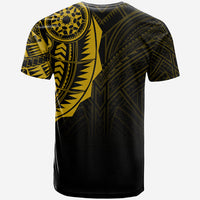Polynesian Full Sleeve Tattoo T Shirt Gold Vibes LT7 - Polynesian Pride
