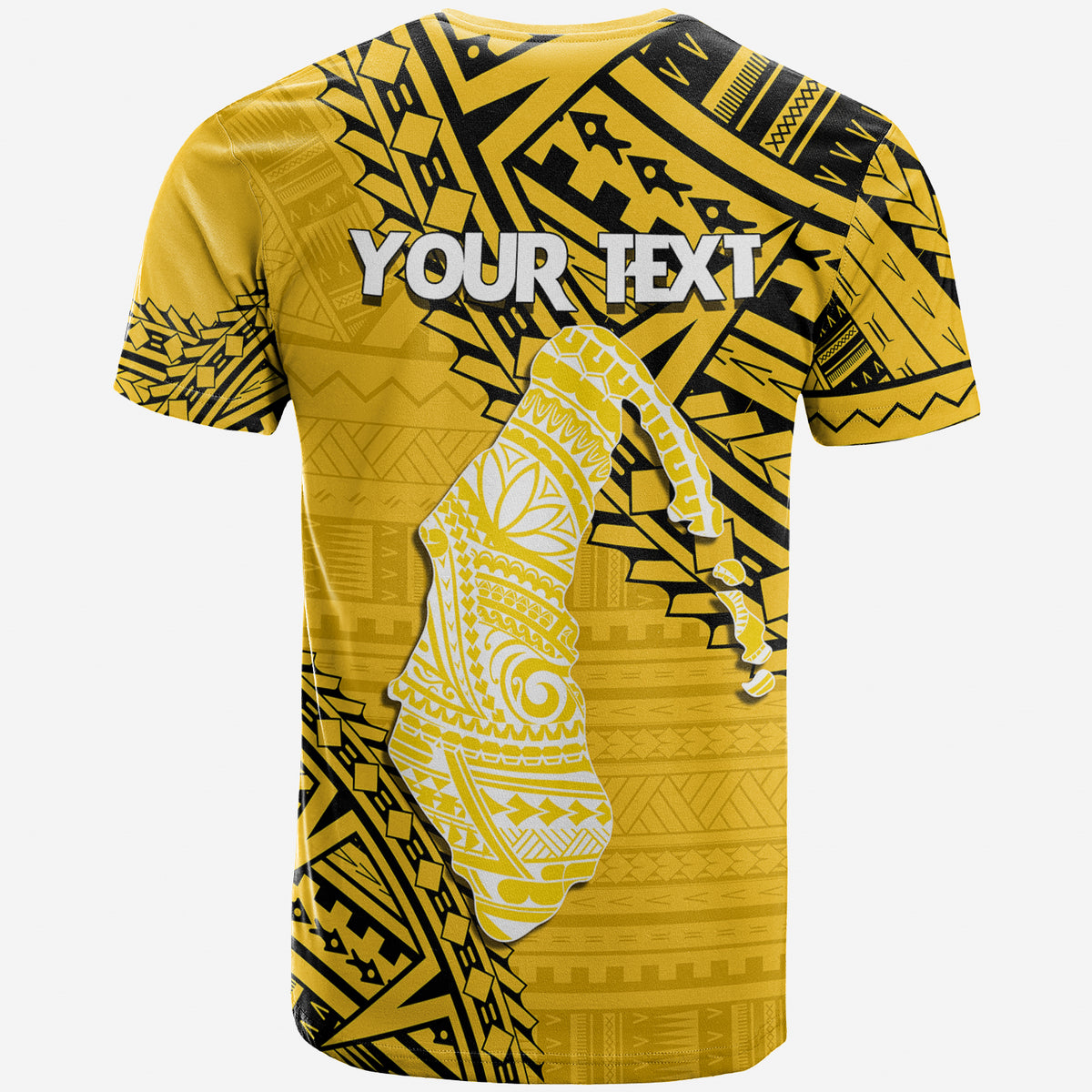 Cook Islands Tribal Custom T Shirt Island Map Aitutaki Island LT7 - Polynesian Pride