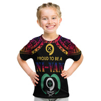 Vanuatu Proud To Be A Ni-Van - Polynesian Pattern T Shirt KID - Torba Province LT7 - Polynesian Pride
