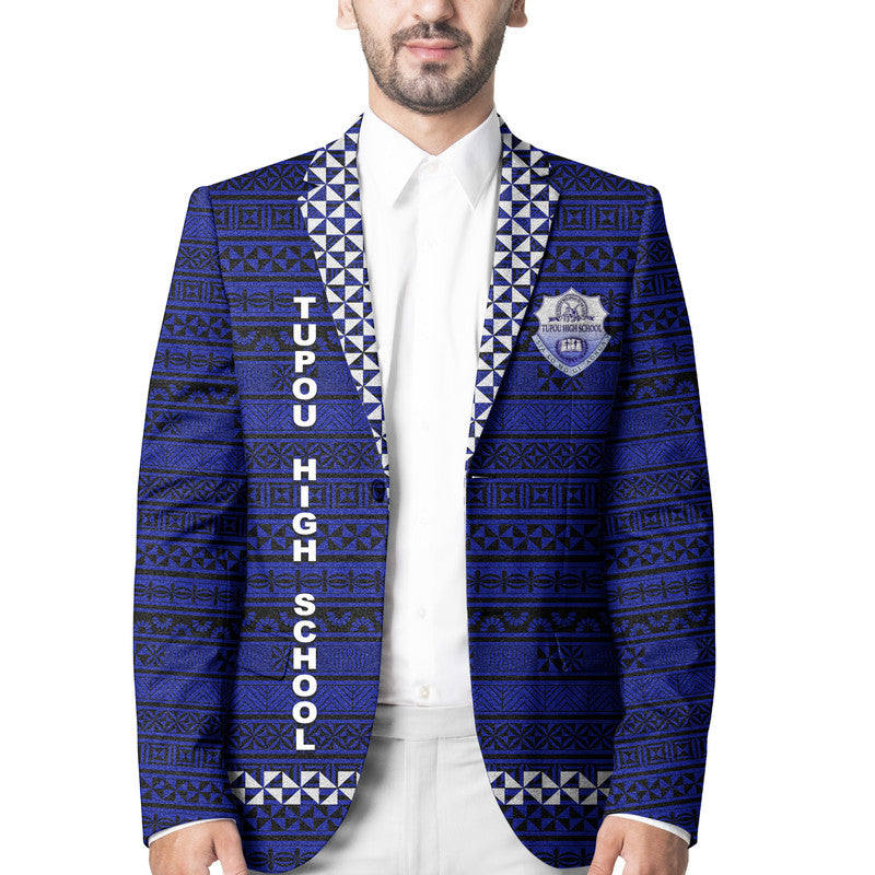 Tonga Tupou High School Blazer Simple Style - Blue LT8 Unisex Blue - Polynesian Pride