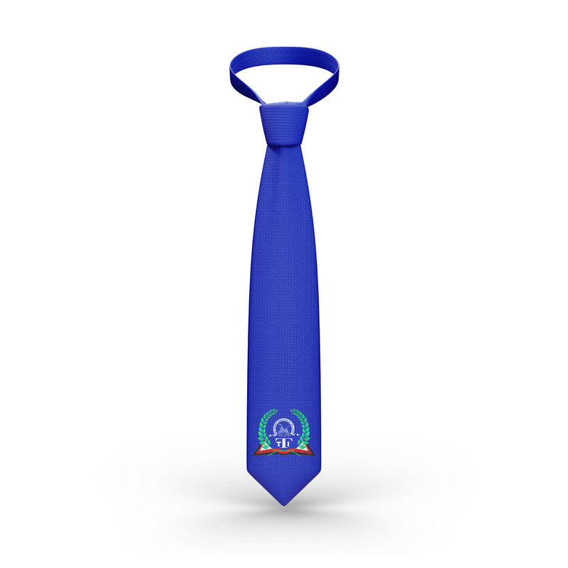 Tonga Tupou Tertiary Institute Necktie Simple Style - Blue LT8 - Polynesian Pride