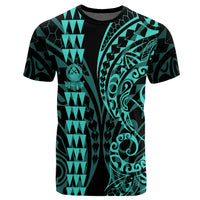 Hawaii Kakau Polynesian T Shirt Pre BFCM 2020 Turquoise - Polynesian Pride