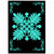 Hawaiian Quilt Maui Plant And Hibiscus Pattern Area Rug - Turquoise Black - AH Turquoise - Polynesian Pride