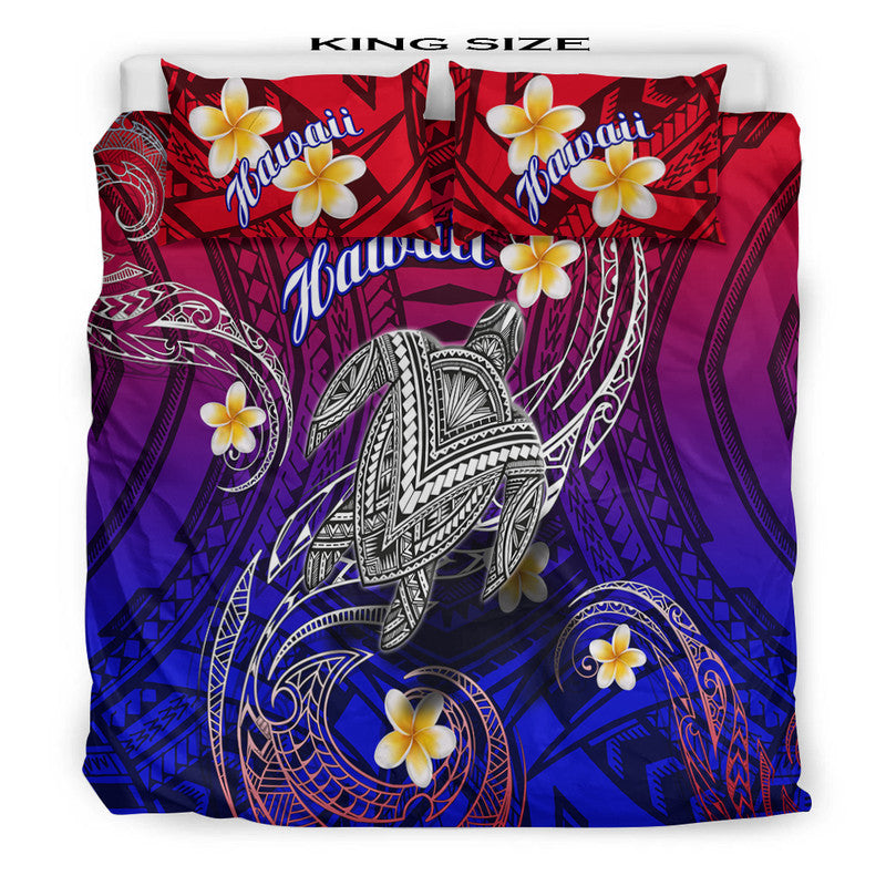 Hawaii Bedding Set Hawaiian Turtle Plumeria Mixed Polynesian Style LT9 - Polynesian Pride