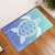 Turtle Gardiant Background Door Mat AH Door Mat Black - Polynesian Pride