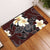 Turtle Poly Trinal Plumeria Red Door Mat AH Door Mat Red - Polynesian Pride