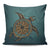 Turtle Flower Pattern Culture Pillow Covers One Size Zippered Pillow Case 18"x18"(Twin Sides) Black - Polynesian Pride