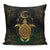 Turtle Hibiscus Golden Galaxy Pillow Covers One Size Zippered Pillow Case 18"x18"(Twin Sides) Black - Polynesian Pride