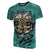 Hibiscus Polynesian Turquoise Hawaii Turtle T Shirt - Polynesian Pride