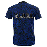 Hibiscus Polynesian Blue Hawaii Turtle T Shirt - Polynesian Pride
