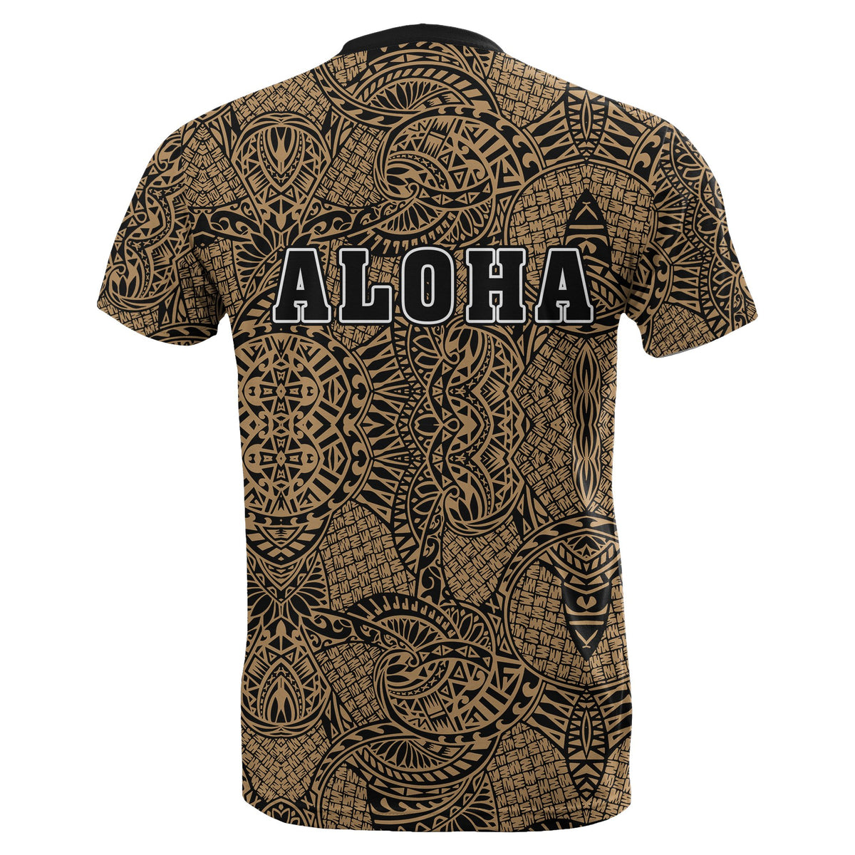 Honu Polynesian Gold Hawaii Turtle T Shirt - Polynesian Pride