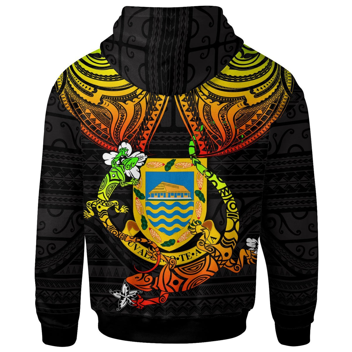Tuvalu Custom Hoodie Lizard Good Chest - Polynesian Pride