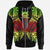Tuvalu Zip up Hoodie Polynesian Lion Head Reggae Style Unisex Reggae - Polynesian Pride