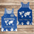 Federated States of Micronesia United Nations Day Men Tank Top Blue Simple World Map Version LT9 Blue - Polynesian Pride
