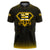Custom Hawaii Nanakuli Golden Hawks Polo Shirt LT10 Black - Polynesian Pride