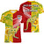 Australia Kangaroos and Mate Maa Tonga V-Neck T Shirt LT9 - Polynesian Pride