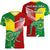 Australia Kangaroos and Mate Maa Tonga V-Neck T Shirt No2 LT9 - Polynesian Pride