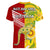 Australia Kangaroos and Mate Maa Tonga V-Neck T Shirt LT9 - Polynesian Pride