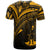 Vanuatu T Shirt Gold Color Cross Style - Polynesian Pride