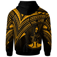 Vanuatu Hoodie Gold Color Cross Style - Polynesian Pride