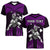 (Custom Personalised) Hawaii V-Neck T Shirt Hawaiian Warrior With Weapon Polynesian Ver.04 LT14 Female Purple - Polynesian Pride
