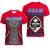 Guam Chamorro V neck T Shirt Latte Stone Red Polynesian Haligi LT13 Red - Polynesian Pride
