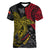 Papua New Guinea V Neck T Shirt Raggiana Birds Of Paradise Happy 47th Independence Day LT13 - Polynesian Pride