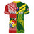 (Custom Personalised) Tonga And Australia Rugby V-Neck T Shirt Mate Maa Tonga Mix Kangaroos LT14 - Polynesian Pride