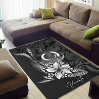 Vanuatu Area Rug - Fish With Plumeria Flowers Style - Polynesian Pride