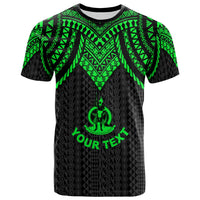 Vanuatu Custom T Shirt Polynesian Armor Style Green Unisex Art - Polynesian Pride