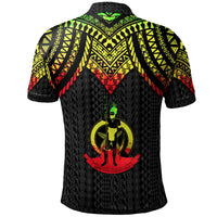 Vanuatu Custom Polo Shirt Polynesian Armor Style Reagge - Polynesian Pride