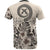Vanuatu T Shirt Vanuatuan Flag Beige Hibiscus - Polynesian Pride