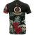 Vanuatu T Shirt Vanuatuan Coat of Arms Hibiscus Palm Leaves - Polynesian Pride