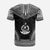 Vanuatu Custom T Shirt Vanuatuan Coat of Arms Polynesian Chief Tattoo Black Version Unisex Black - Polynesian Pride
