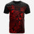 Vanuatu T Shirt Vanuatuan Coat of Arms Turtle Hibiscus Red Unisex Red - Polynesian Pride