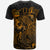 Vanuatu T Shirt Vanuatuan Coat of Arms Turtle Hibiscus Gold - Polynesian Pride