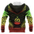 Vanuatu Polynesian Chief Custom Zip up Hoodie Reggae Version Unisex Reggae - Polynesian Pride