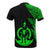 Vanuatu Custom T Shirt Polynesian Pattern Green Style - Polynesian Pride