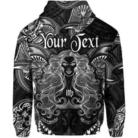 Custom Virgo Zodiac Polynesian Zip Hoodie Unique Style Black LT8 - Polynesian Pride