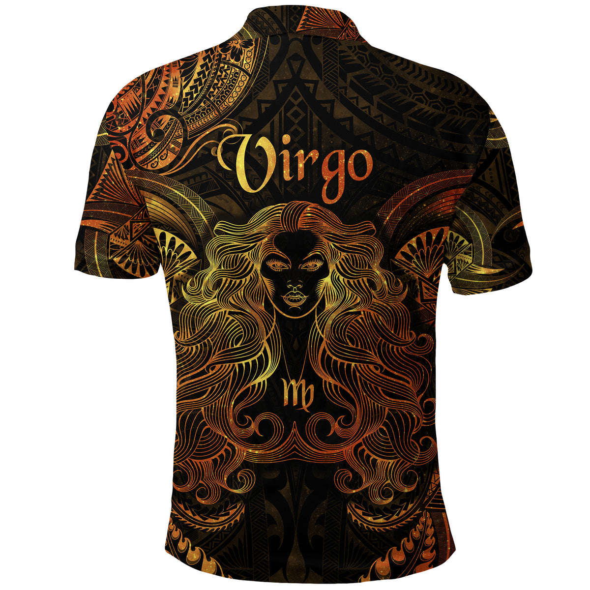 Virgo Zodiac Polynesian Polo Shirt Unique Style Gold LT8 - Polynesian Pride
