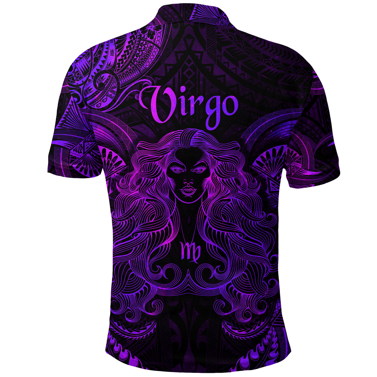 Virgo Zodiac Polynesian Polo Shirt Unique Style Purple LT8 - Polynesian Pride