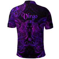 Virgo Zodiac Polynesian Polo Shirt Unique Style Purple LT8 - Polynesian Pride