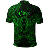 Virgo Zodiac Polynesian Polo Shirt Unique Style Green LT8 - Polynesian Pride